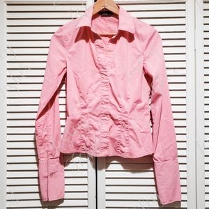 BCBGMaxAzria Pink Button Down Shirt